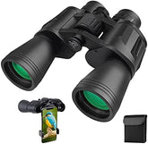 20x50 Binoculars for Adults, high Powered Binoculars with Low Light Night Vision, Compact Waterproof Binoculars for Bird Watching Hunting Travel Football Games Stargazing with Carrying Case and Strap