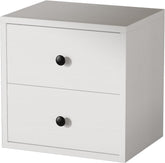 FUSUNBAO Magic DIY Cube Storage Organizer Stackable Cubles for Home Books Clothes Toy -Modular Cubby Storage System -Office Cubical -Bookcase Closet (Pure White-Washed, Drawer Cube)