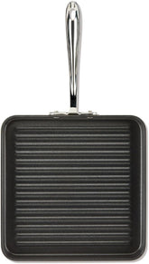 All-Clad HA1 Hard Anodized Nonstick Grill 11x11 Inch Oven Safe 350F Pots and Pans, Cookware Black