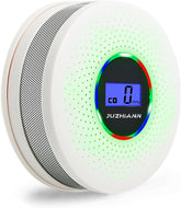 JuzhiAnn Combination Smoke Carbon Monoxide Alarm Detector, Battery-Operated Smoke and CO Alarm with Digital Display (1Pack)