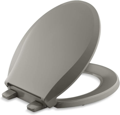 KOHLER 4636-RL-0 Cachet ReadyLatch Elongated Toilet Seat, Quiet-Close Lid and Seat, Countoured Seat, Grip-Tight Bumpers and Installation Hardware, White