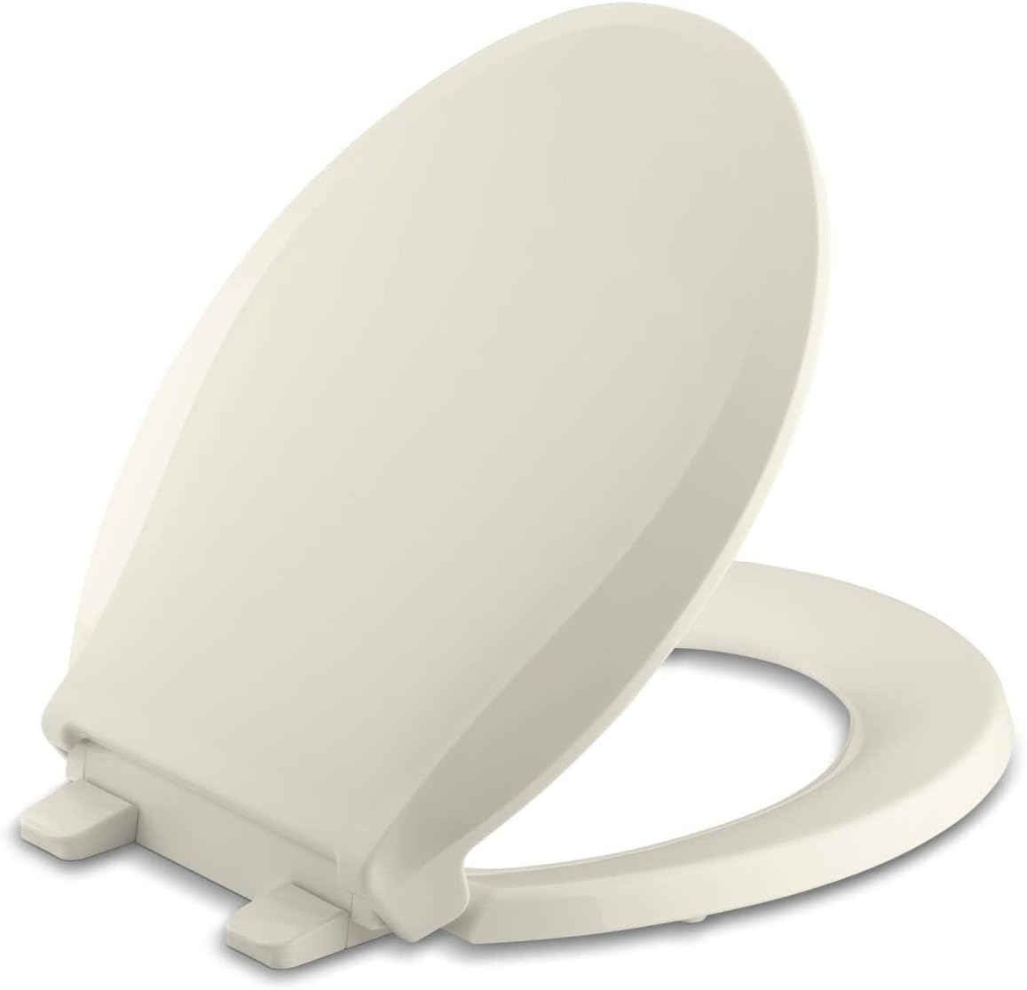 KOHLER 4636-RL-0 Cachet ReadyLatch Elongated Toilet Seat, Quiet-Close Lid and Seat, Countoured Seat, Grip-Tight Bumpers and Installation Hardware, White