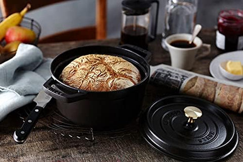 Staub Cast Iron 7-qt Round Cocotte - Cherry, Made in France