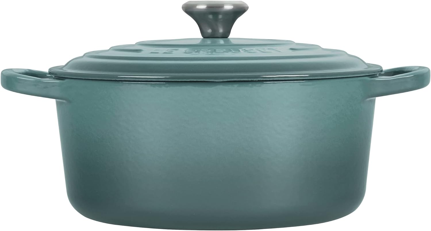 Le Creuset Enameled Cast Iron Signature Round Dutch Oven, 7.25 qt., Marseille