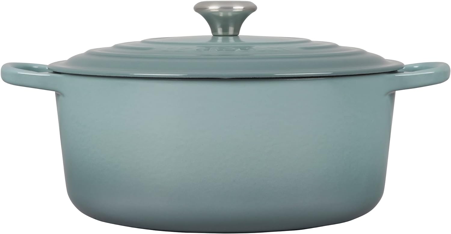 Le Creuset Enameled Cast Iron Signature Round Dutch Oven, 7.25 qt., Marseille