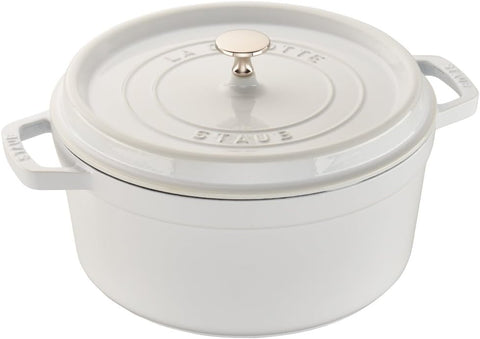 Staub Cast Iron 7-qt Round Cocotte - Cherry, Made in France