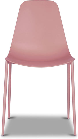 POLY & BARK Isla Chair, Set of 4, Blush Pink