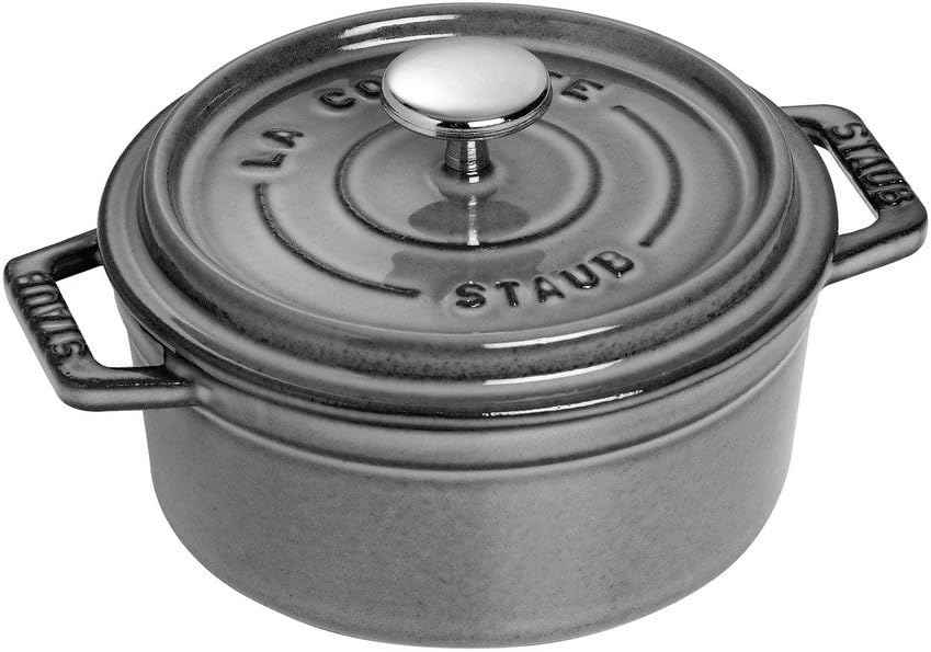 Staub Cast Iron 7-qt Round Cocotte - Cherry, Made in France