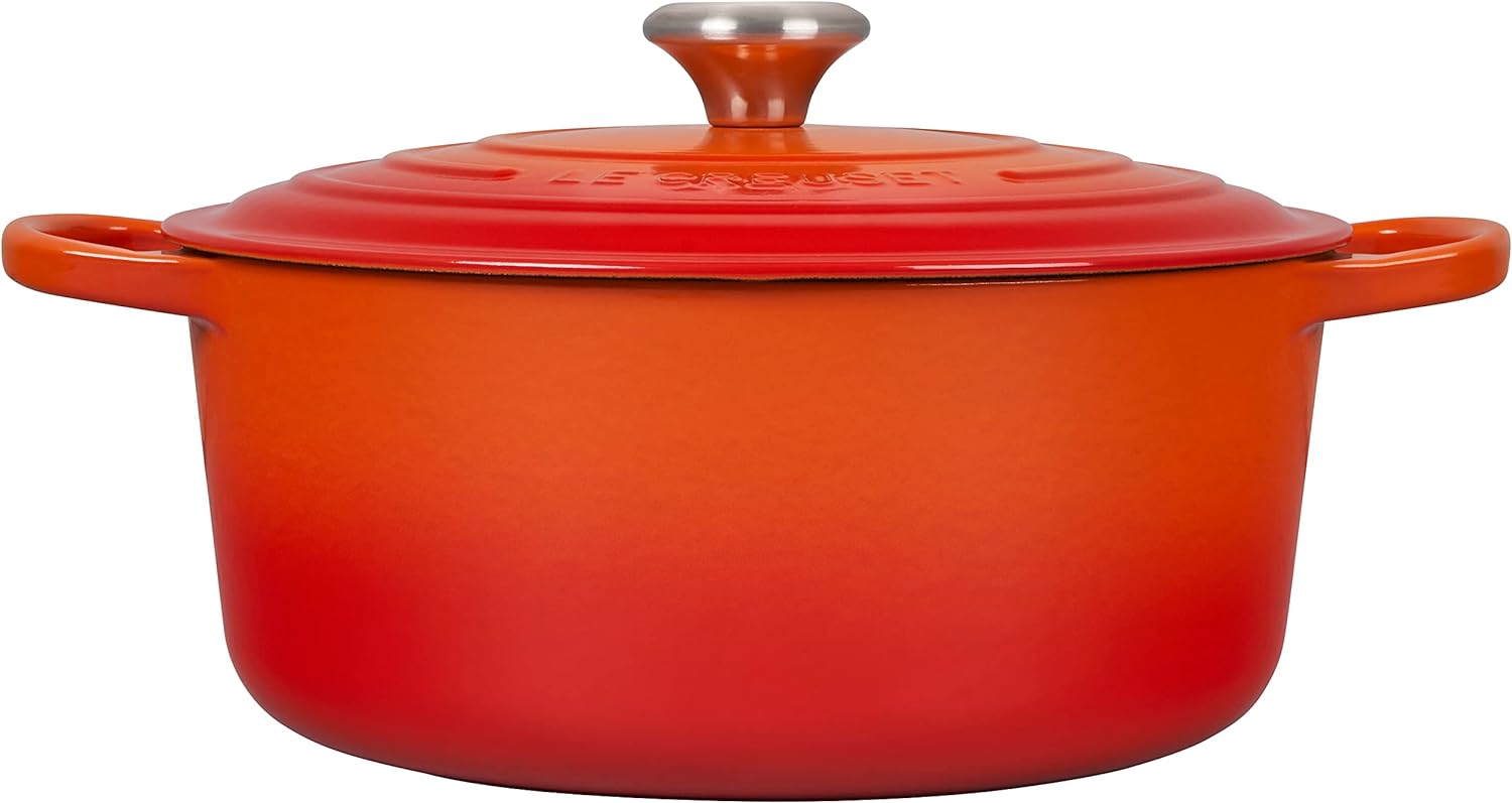 Le Creuset Enameled Cast Iron Signature Round Dutch Oven, 7.25 qt., Marseille