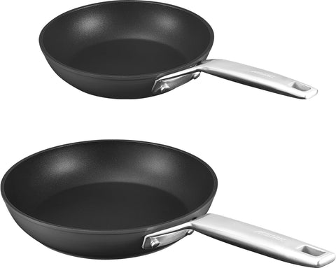 MsMk 8 1/2 Inch Small Egg Pan with Lid, Titanium and Ceramic Nonstick Omelette Pan,Scratch-resistant, Induction Egg Skillet, Oven Safe to 700°F Pan for Cooking, Dishwasher Safe