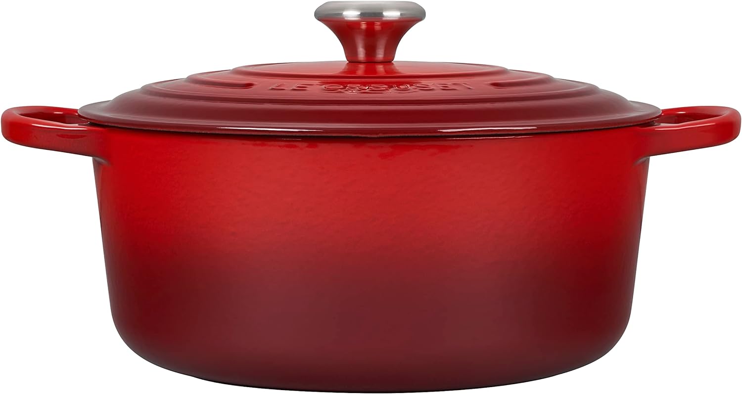 Le Creuset Enameled Cast Iron Signature Round Dutch Oven, 7.25 qt., Marseille