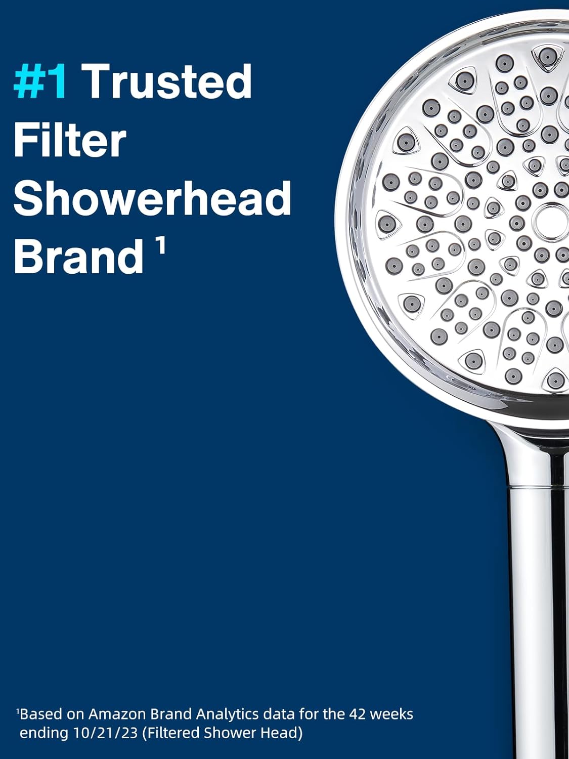 Cobbe Filtered Shower Head with Handheld, High Pressure 6 Spray Mode Showerhead with Filters, Water Softener Filters Beads for Hard Water - Remove Chlorine - Reduces Dry Itchy Skin, Matte Black