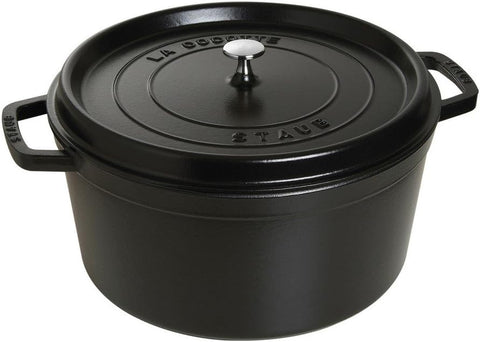 Staub Cast Iron 7-qt Round Cocotte - Cherry, Made in France