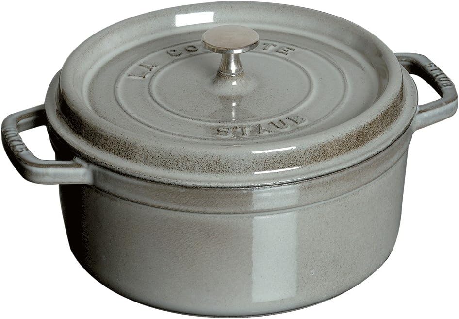 Staub Cast Iron 7-qt Round Cocotte - Cherry, Made in France