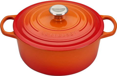 Le Creuset Enameled Cast Iron Signature Round Dutch Oven, 7.25 qt., Marseille