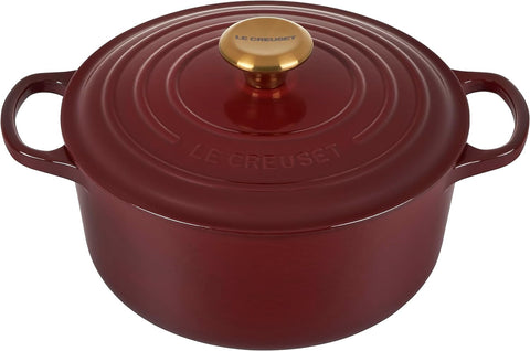 Le Creuset Enameled Cast Iron Signature Round Dutch Oven, 7.25 qt., Marseille