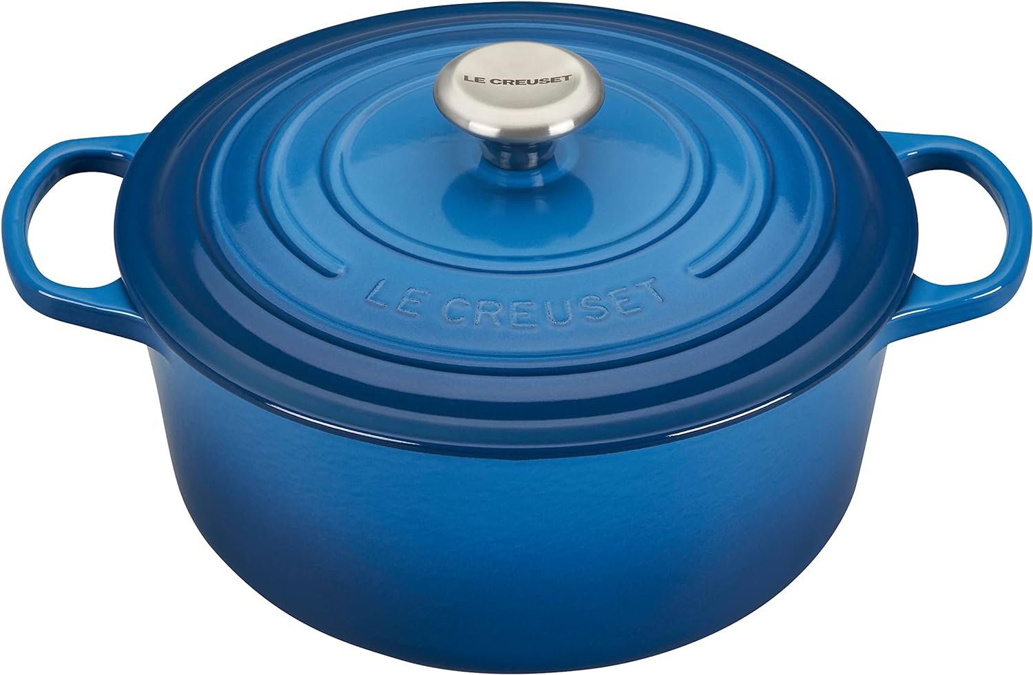 Le Creuset Enameled Cast Iron Signature Round Dutch Oven, 7.25 qt., Marseille