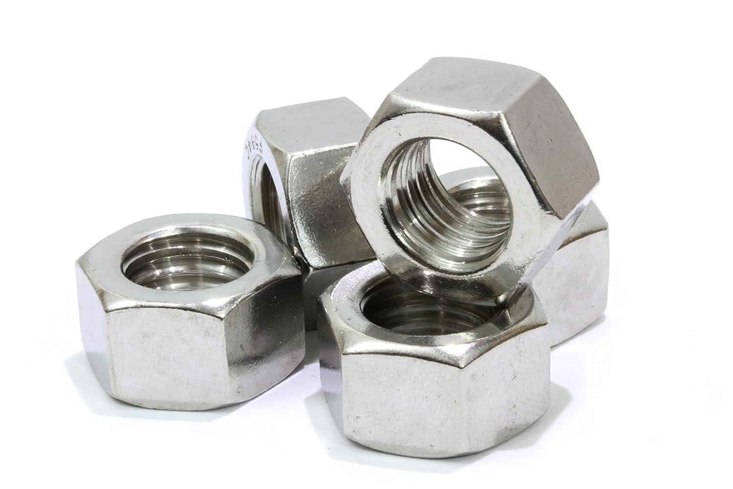 1/4"-20 Stainless Hex Nuts (100 Pack), 18-8 (304) Stainless Steel Finish Anti Corrosion Coarse Hex Nut Commercial Grade Hardware Nuts for Boats, Dock, Car by Bolt Dropper