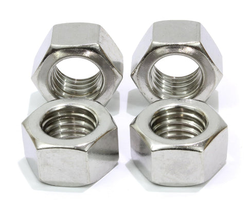 1/4"-20 Stainless Hex Nuts (100 Pack), 18-8 (304) Stainless Steel Finish Anti Corrosion Coarse Hex Nut Commercial Grade Hardware Nuts for Boats, Dock, Car by Bolt Dropper