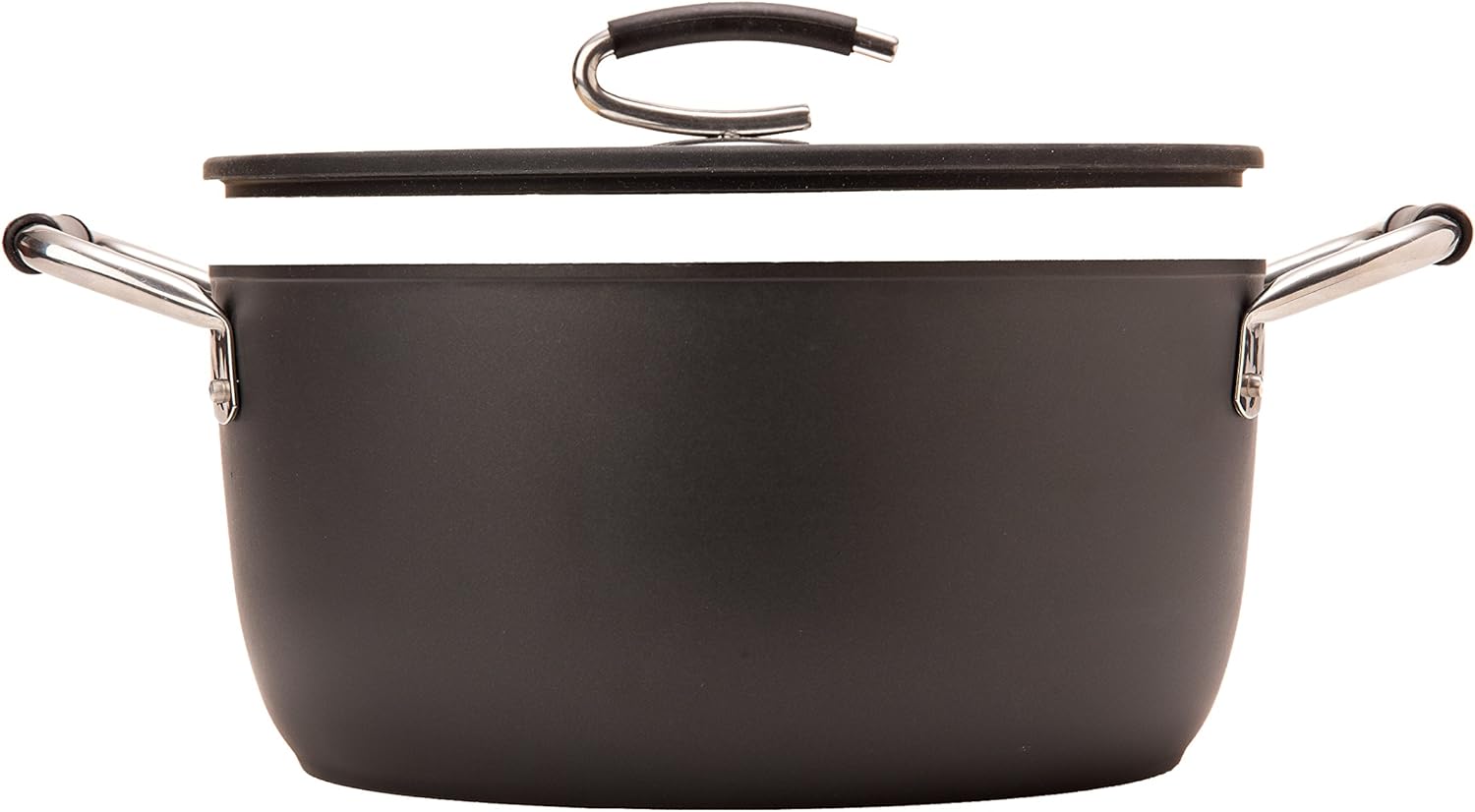 Professional 8 Quart Nonstick Dutch Oven with Glass Lid | Italian Made Ceramic Coated Oven Safe Stock Pot for Bread Baking, Stews, Casseroles and More by DaTerra Cucina