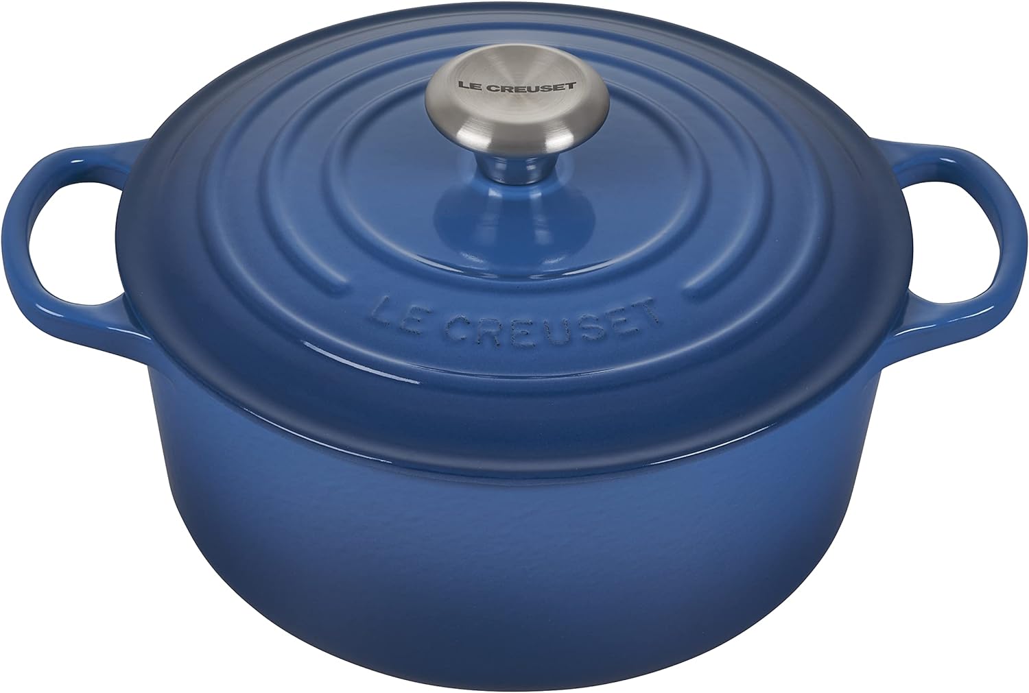 Le Creuset Enameled Cast Iron Signature Round Dutch Oven, 7.25 qt., Marseille