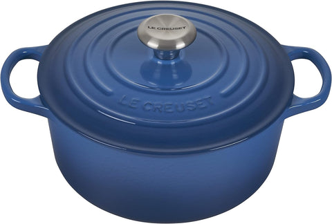 Le Creuset Enameled Cast Iron Signature Round Dutch Oven, 7.25 qt., Marseille