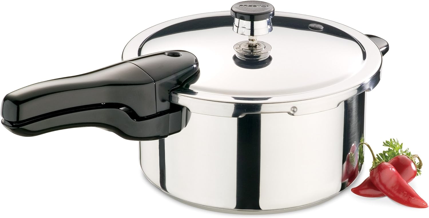 Presto 01341 4-Quart Stainless Steel Pressure Cooker