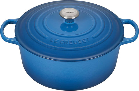 Le Creuset Enameled Cast Iron Signature Round Dutch Oven, 7.25 qt., Marseille