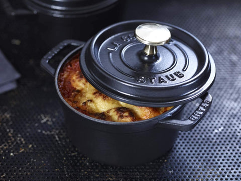 Staub Cast Iron 7-qt Round Cocotte - Cherry, Made in France