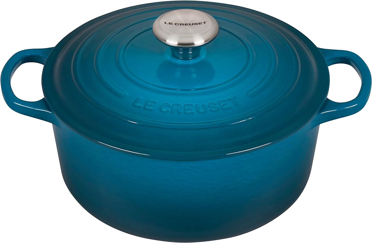 Le Creuset Enameled Cast Iron Signature Round Dutch Oven, 7.25 qt., Marseille