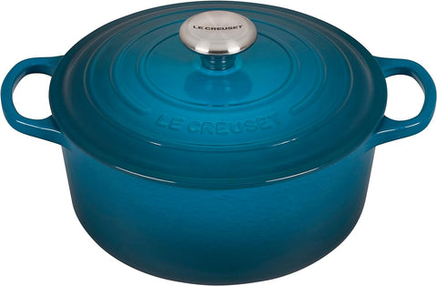 Le Creuset Enameled Cast Iron Signature Round Dutch Oven, 7.25 qt., Marseille