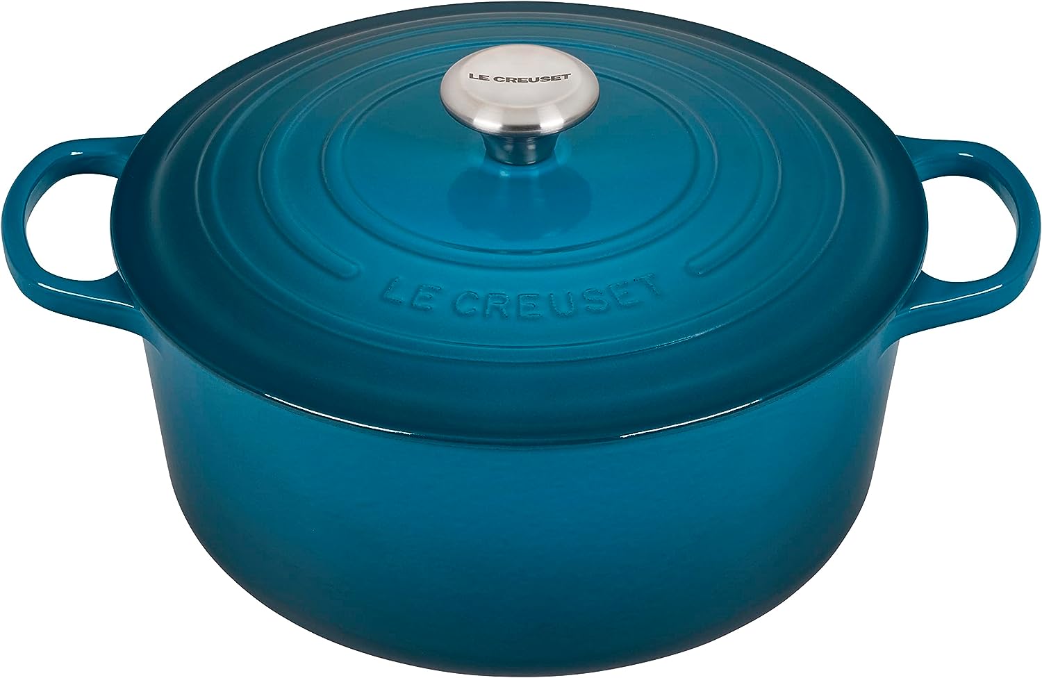 Le Creuset Enameled Cast Iron Signature Round Dutch Oven, 7.25 qt., Marseille