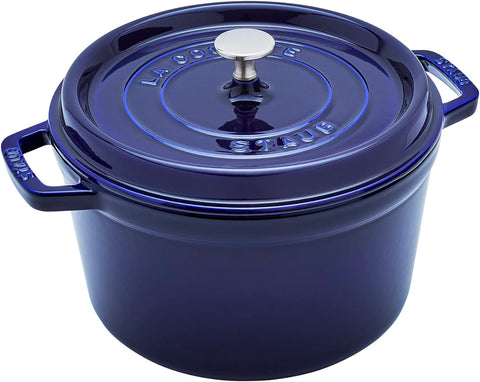 Staub Cast Iron 7-qt Round Cocotte - Cherry, Made in France