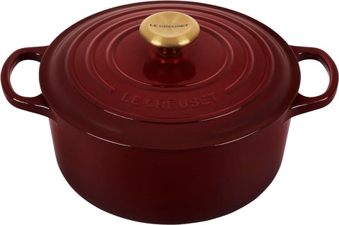 Le Creuset Enameled Cast Iron Signature Round Dutch Oven, 7.25 qt., Marseille