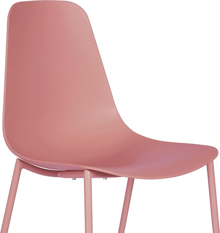 POLY & BARK Isla Chair, Set of 4, Blush Pink