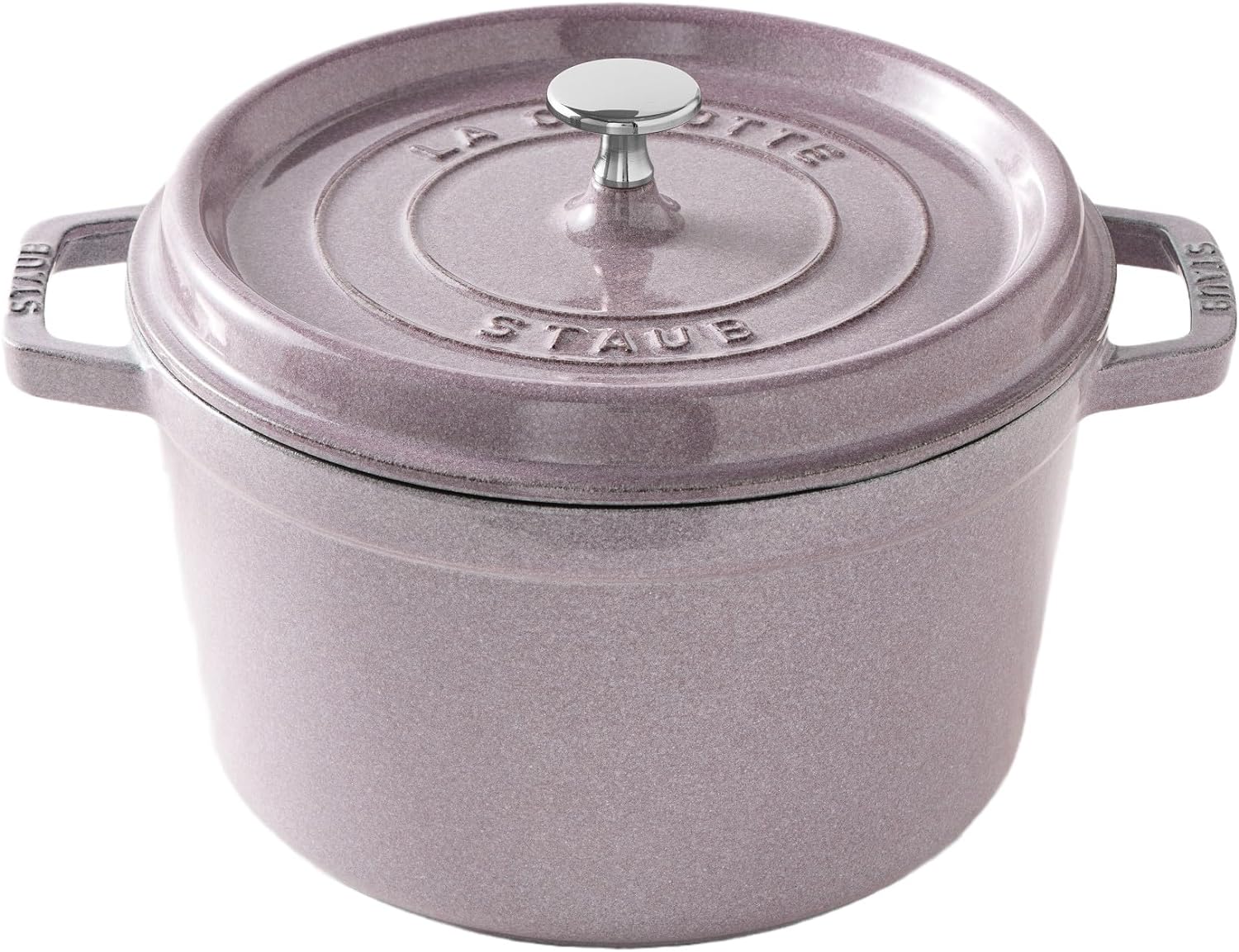 Staub Cast Iron 7-qt Round Cocotte - Cherry, Made in France