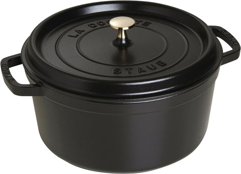 Staub Cast Iron 7-qt Round Cocotte - Cherry, Made in France