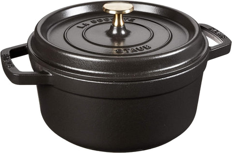 Staub Cast Iron 7-qt Round Cocotte - Cherry, Made in France