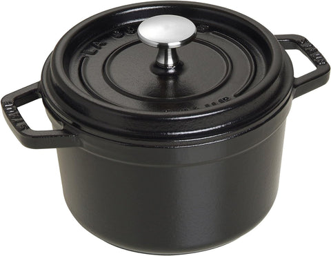 Staub Cast Iron 7-qt Round Cocotte - Cherry, Made in France