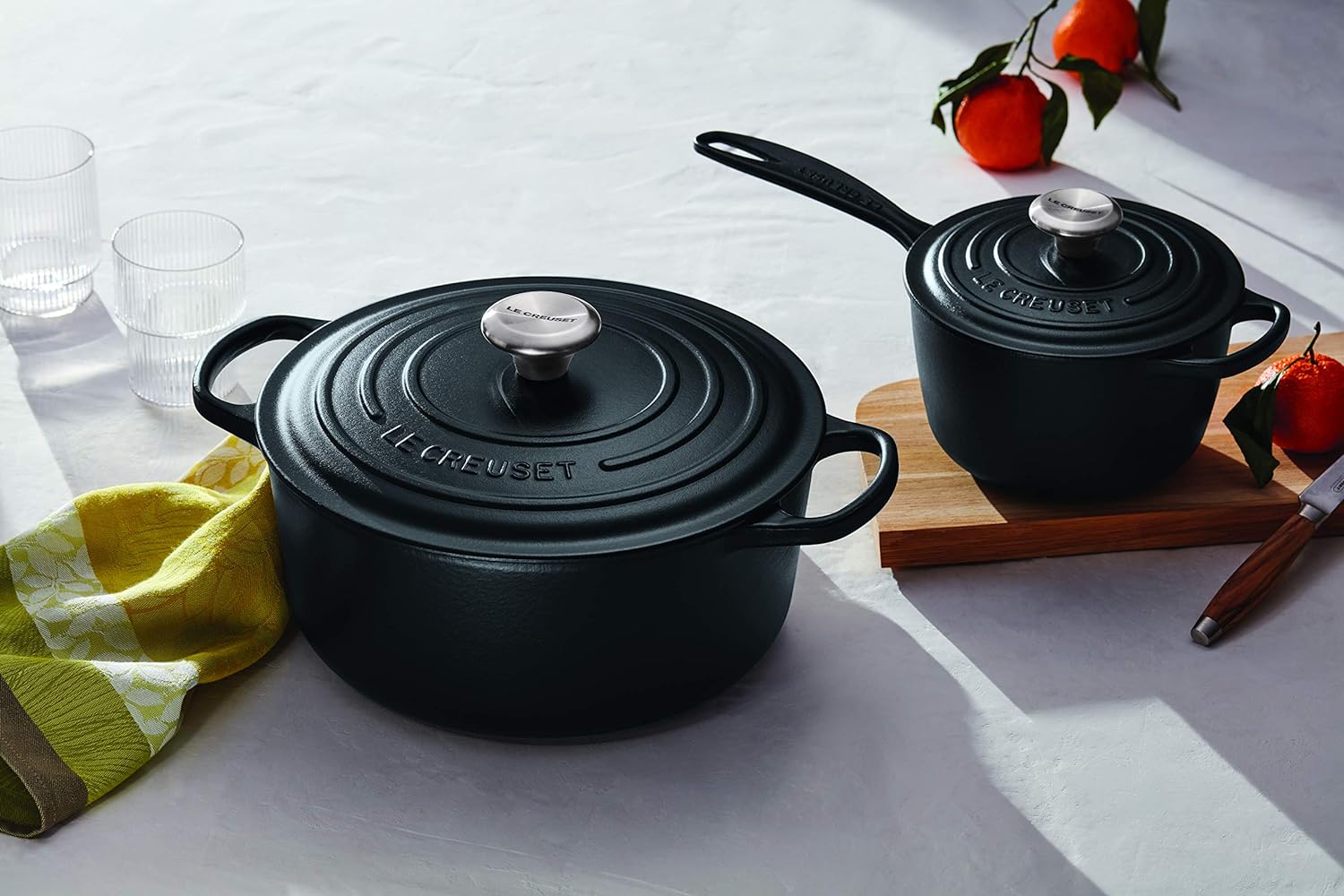 Le Creuset Enameled Cast Iron Signature Round Dutch Oven, 7.25 qt., Marseille