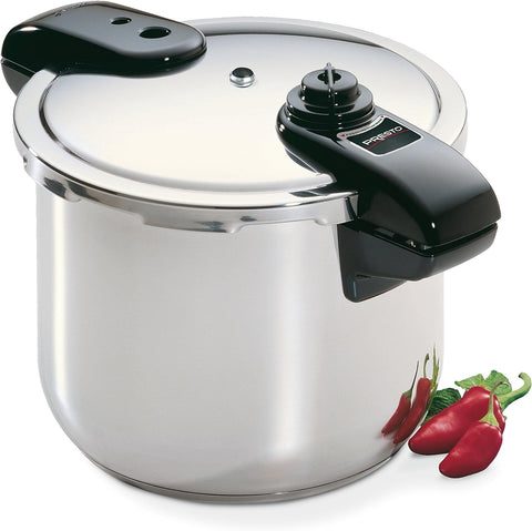 Presto 01341 4-Quart Stainless Steel Pressure Cooker