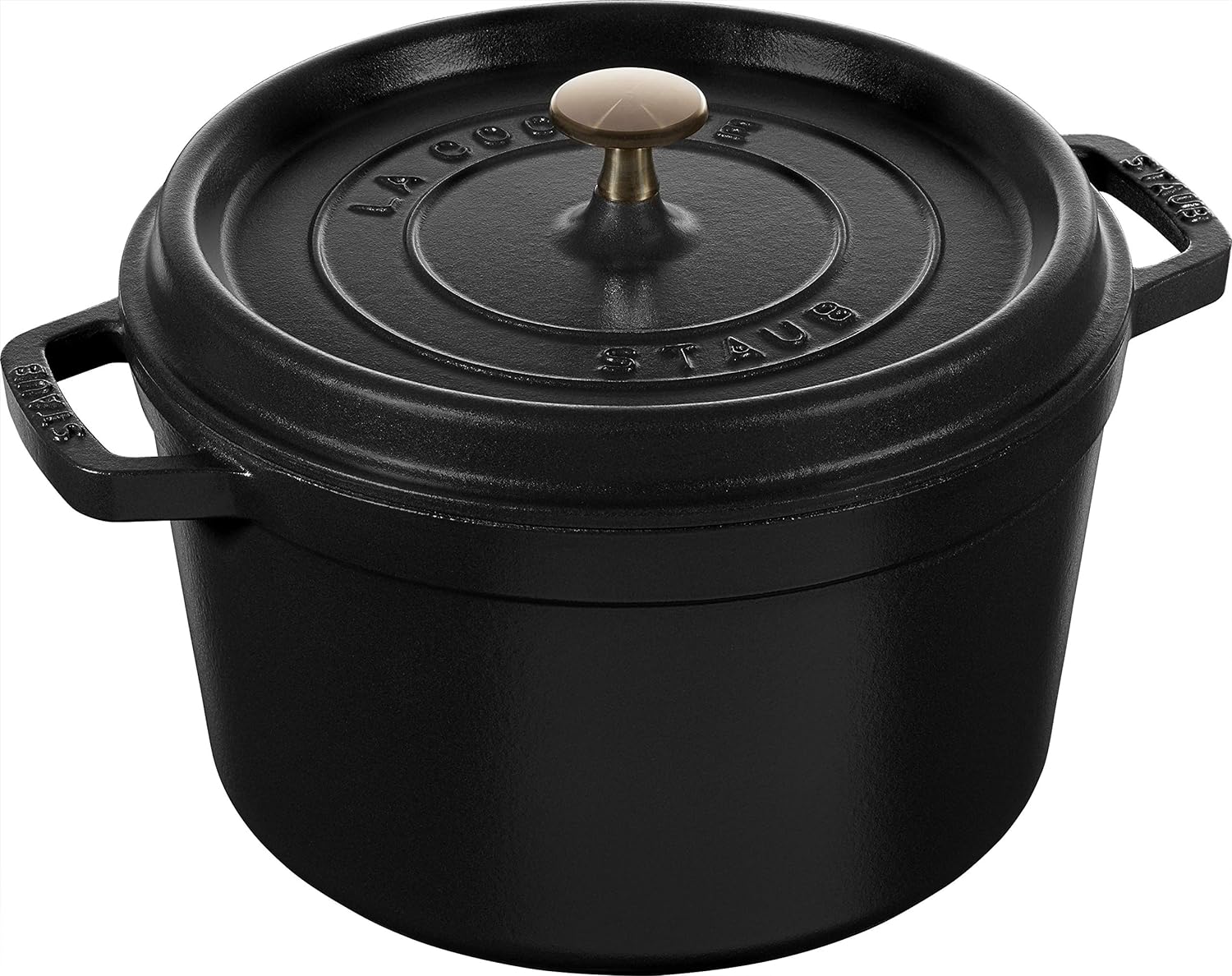 Staub Cast Iron 7-qt Round Cocotte - Cherry, Made in France