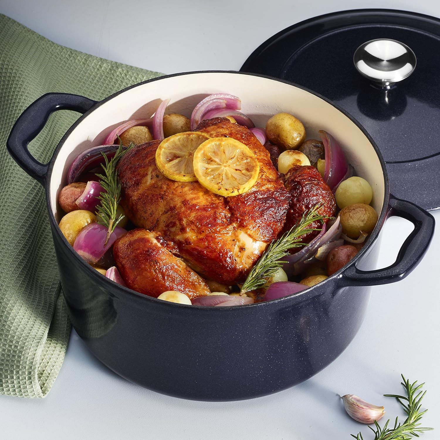 Tramontina Dutch Oven Cast Iron 5.5 Qt Sunrise, 80131/086DS